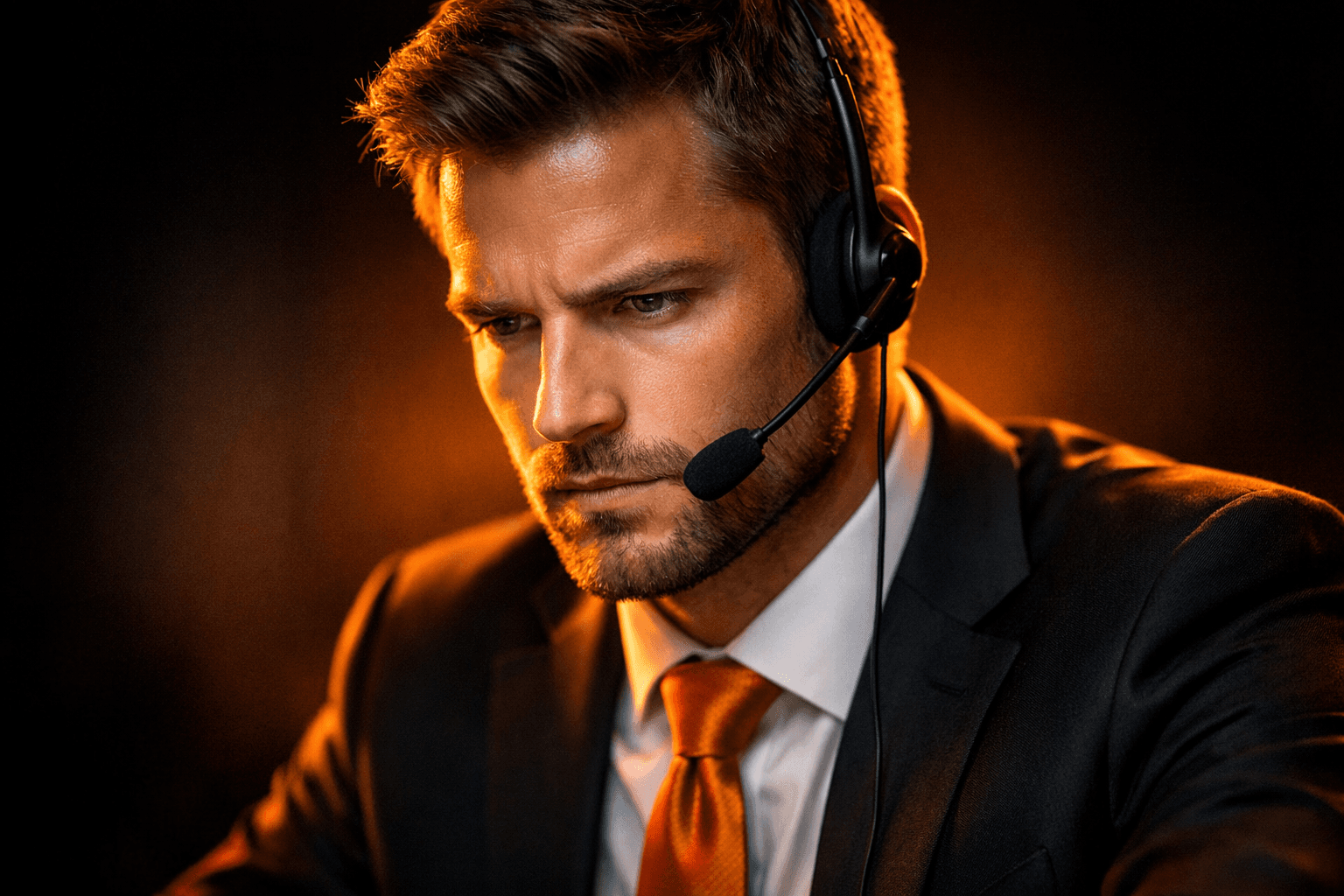 Focused sales representative